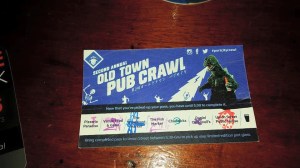 pub crawl- ticket