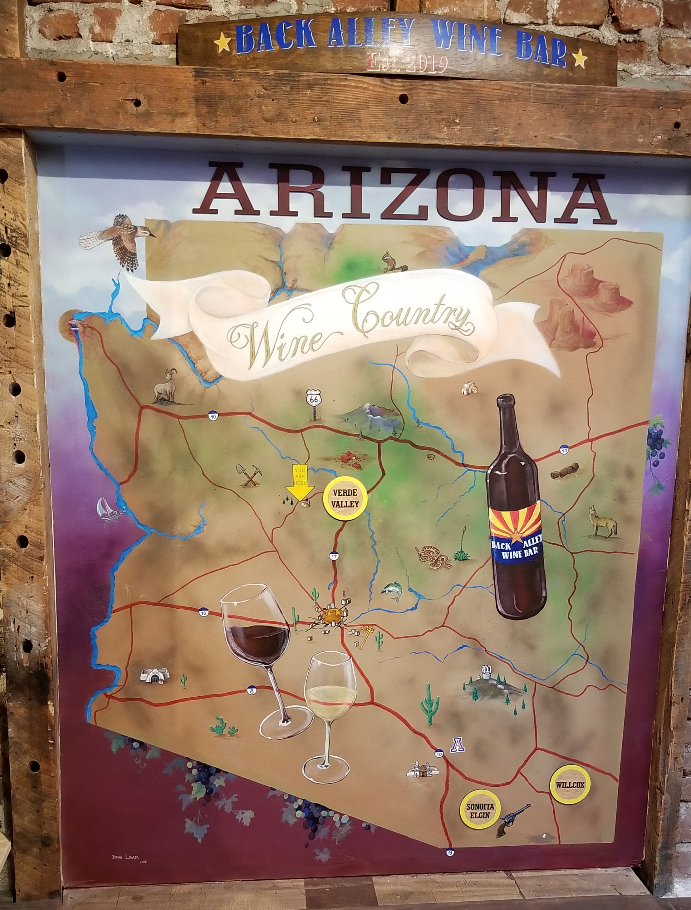 Arizona wine region map