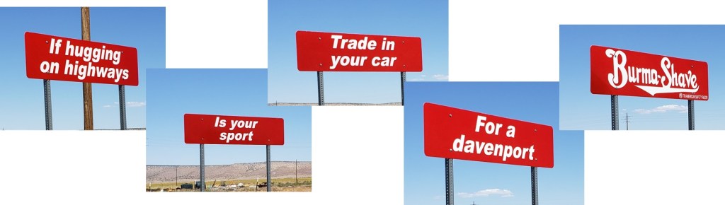 burma shave signs