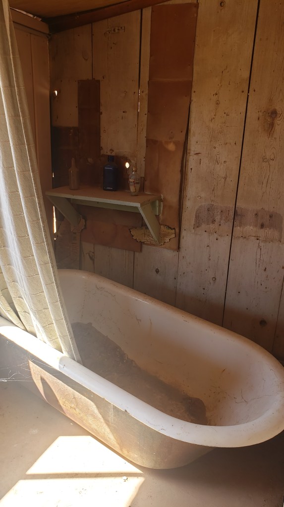 abandoned bathtub