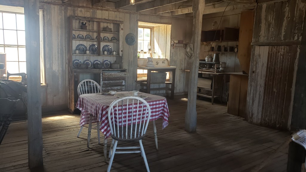 scene of kitchen in ghost town
